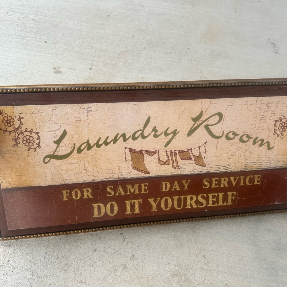 Vintage Laundry Room Sign